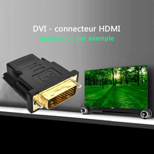 High Quality DVI 24+1 Male to HDMI-Compatible Female Converter Male to Female 1080P HDTV Adapter Converter Cable Gold Plated 2024 - buy cheap