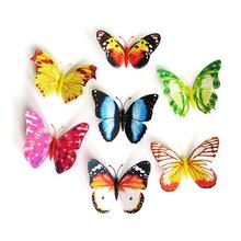 Decoração de arte do jardim, decoração de arte do jardim, vaso de borboletas coloridas luminosas com 10 peças 2024 - compre barato