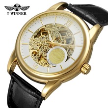 2019 Winner Top Brand Men's Skeleton Transparent Crystal Discount Classic High Quality Trendy Leather Wrist Watches Montre Clock 2024 - buy cheap