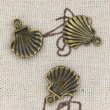 12pcs Charms shell 18x15mm Antique Making pendant fit,Vintage Tibetan Bronze,DIY bracelet necklace 2024 - buy cheap