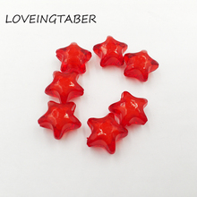 ( Choose Size First ) 12mm/16mm/20mm Red Acrylic Star Beads In Beads 2024 - buy cheap