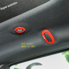 Lapetus Rear Seat Reading Lights Lamp Hook Cover Trim ABS Fit For Jeep Grand Cherokee 2016 - 2019 Matte Red Carbon Fiber Style 2024 - buy cheap