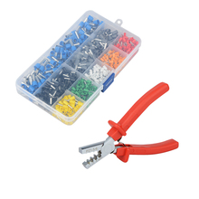 800pcs Cable Wire Terminal Connector with Hand Ferrule Crimper Plier Crimp Tool Kit Set AWG 10-23 2024 - buy cheap