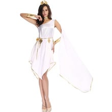 Halloween Costumes For Women Cosplay Greek goddess White One shoulder Flowing Irregular Dress Suit Masquerade Carnaval Costume 2024 - buy cheap