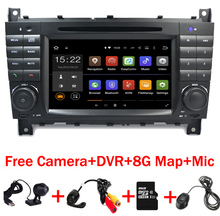 7"HD 1024x600 Quad core Car DVD Android 7.1 for Mercedes/Benz C Class W203 c200 C230 C240 C320 C350 CLK W209 GPS Radio WiFi 3G 2024 - buy cheap
