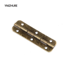 50pcs 50*15mm Antique Wooden Gift Box Hinge 6 Hole Hinges For Jewelry Boxes Limited Top Fashion Furniture Hinges Blum 2024 - buy cheap