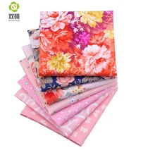Shuanshuo-tela de algodón para coser ropa de muñeca, tejido de retazos de flores de tela, serie Fat quarters, 40x50cm, 7 unids/lote 2024 - compra barato