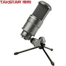 Конденсаторный микрофон TAKSTAR, микрофон для трансляции и записи, записи звука и пения в реальном времени 2024 - купить недорого