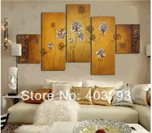 Modern abstract  Oil Painting On Canvas  beautiful flower paintings for home decoration Free shipping 2024 - buy cheap