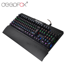 DeepFox Механическая игровая клавиатура с 104 клавишами, игровая Клавиша клавиатуры, коврик, геймерская клавиатура для компьютера, ПК, ноутбука 2024 - купить недорого