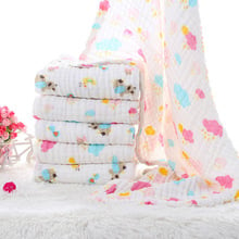 Cobertor para bebês 100% algodão, manta para cama macia de cobertura para bebê com 110x110cm 2024 - compre barato