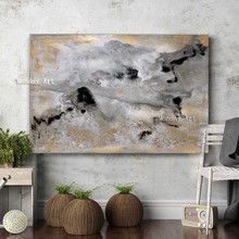 Hand Painted Modern Knife 3d abstract Scenery Oil Painting Wall Decor Landscape painting For Room Decor oil Painting On Canvas 2024 - buy cheap