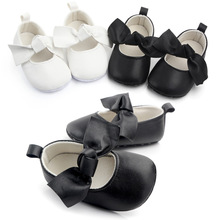 Baby First Walkers Princess Toddler Shoes Black White  Baby Girls Shoes  Pu  Leather Shoes Baby  Infant Shoes Girls 2024 - buy cheap