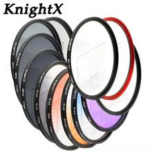 KnightX ND FLD UV MC Star lens color filter 52mm 58 67 55 77 mm for Nikon Canon EOS 7D 5D 6D 50D 60D 600D d5200 d3300 d3200 T5i 2024 - buy cheap