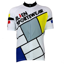 Ropa de ciclismo de carreras de manga corta, ropa deportiva de Ciclismo de celosía blanca, Jersey de ciclismo para hombre, ropa de ciclismo, camisa de bicicleta 2024 - compra barato