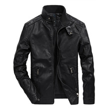 New Arrivals Men's Leather Jacket Spring Autumn Mens Casual Stand collar Motorcycle PU Leather Jackets Biker Coat Outerwear Male 2024 - buy cheap