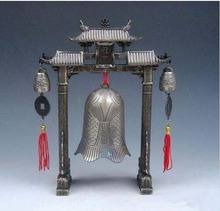 Arco de Metal chino FENG SHUI para decoración del hogar, carillón de dragón, pez, carpas, campanas, elemento de decoración del hogar, 1 Juego 2024 - compra barato