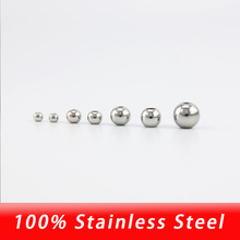 100pcs Stainless Steel 4/6/8/10mm Large Hole slide Beads for Jewelry Making Ball Silver Color tone DIY Necklace Jewelry Findings 2024 - buy cheap