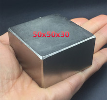 1pc Neodymium Magnet  Block 50x50x30mm Super Strong high quality Rare Earth permanent square magnet powerful BIG 2024 - buy cheap
