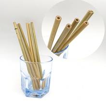 Natural Bamboo Drinking Straws Juice Water Beer Straw Reusable Eco Friendly Tubularis for Party Birthday Wedding wen6759 2024 - buy cheap