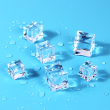 3pcs Acrylic Simulation Ice Cube Highly Transparent Ice Side Length 2.5/3.0/3.5 cm for Photography Accessories Props Decoration 2024 - buy cheap