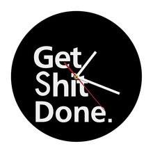 Get Shit Done Wall Clock Decorative Timepiece For Your Walls Motivational Life Motto Wall Art Wall Watch Man Cave Office Clock 2024 - buy cheap