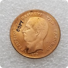 LEPTA-réplica de monedas conmemorativas, Colección, 5 LEPTA, cobre, 1879 2024 - compra barato