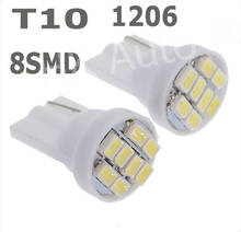 T10 194 168 192 W5w 8smd 1206 3020 led Super Bright Auto Led Car Lighting Wedge Lamp 1000pcs/lot 2024 - buy cheap