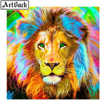 Full square / round drill diamond painting "lion" diamond embroidery animal rhinestone mosaic home decoration artwork 2024 - buy cheap