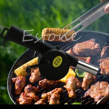 2015Newest 1pc New BBQ Fan Hand Fan Cranked Outdoor Picnic Camping BBQ Blower Barbecue Fire  Y102 2024 - buy cheap