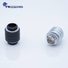 FREEZEMOD G1/4  double male 360 degree rotary inner Hexagonal fixed adapter computer pc water cooler fitting.BXZDS-C14 2024 - buy cheap