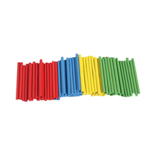 100 шт. цветные деревянные Счетные палочки, математические игрушки Монтессори, детская обучающая игра, палочка, разноцветный стержень, обучение арифметике 2024 - купить недорого