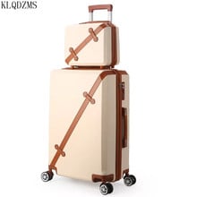 KLQDZMS-maleta de viaje de 20/22/24/26 pulgadas, maleta con ruedas giratorias, a la moda, ABS 2024 - compra barato