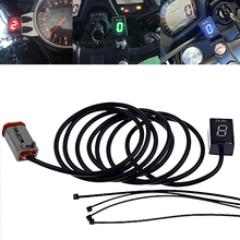 Motocicleta LCD Eletrônica 6 Velocidade 1-6 iniezione Nível Indicador de Marcha Digital Medidor de Engrenagem Para Harley Softail 1450 1580 herança 2024 - compre barato