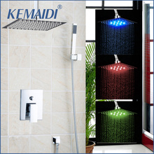 Kemaidi-conjunto de chuveiro cascata de chuva com misturador de chuva e torneira, 3 tamanhos, 8, 12, 16 polegadas 2024 - compre barato