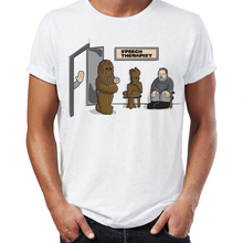 Camiseta de moda para hombre, camiseta de moda de terapia del habla, Hodor, Chewbacca, Chewie, Groot, camiseta divertida de videojuegos, camiseta impresionante, ropa de calle Harajuku 2024 - compra barato