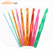 KOKNIT 9 PCS/set  Plastic Crochet Hook Set Craft Knit 3.0mm-12.0mm Knitting Needles Weaving Tools Random Color 2024 - buy cheap