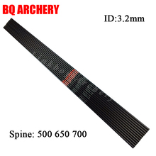 6pcs Linkboy Archery pure Carbon Arrow Shaft ID3.2mm Spine500-700 32inch for Recurve compound Bow Crossbow Hunting Shooting 2024 - buy cheap