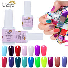 Ukiyo 15ml Pure Color Gel Nail Polish Nail Art Soak Off Nail Gel Polish UV LED Gel Lacquer Semi Permanent Varnish Gelpolish 2024 - buy cheap