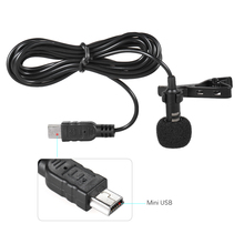 Micrófono estéreo omnidireccional Mini USB profesional, 150cm, con Clip de Collar para Go pro Hero 3 3 + 4 2024 - compra barato