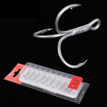 High Carbon Steel 1#-2# 15pcs 4# 20pcs Fishhooks Super Sharp solid Triple Hooks Barbed Fishing Hook Treble Hooks 2024 - buy cheap