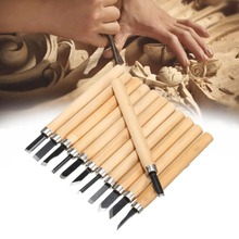 12pcs Professional Wood Carving Chisel Knife Hand Tool Set For Basic Detailed Carving Woodworkers Gouges 2024 - buy cheap
