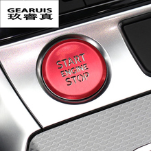 Автомобильный Стайлинг, кнопка запуска двигателя, переключатель, панель, чехлы, наклейки, отделка для Audi A4 B9 2017 2018 2019, аксессуары для салона автомобиля 2024 - купить недорого