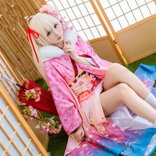 Doce/adorável lolly cosplay traje anime yosuga não sora cos kasugano sora cos alta qualidade quimono traje festa de halloween 2024 - compre barato