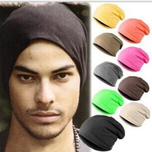 Gorro unissex de malha para inverno, gorro casual de hip-hop em cor sólida 2024 - compre barato