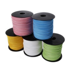 2.8mm mixed color Faux Suede Cord Leather Lace For Clothes Shoes Jewelry Making Findings about 100yards/roll 2024 - buy cheap