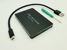 SSD Enclosure USB-C USB3.1 Type-C to Dual 2Port MSATA SSD Raid 0 1 PM Mobile Hard Disk Box Shell HDD Enclosure Adapter 3030 3050 2024 - buy cheap