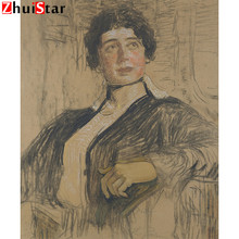 Pintura diamante ilya repin (55) 5d diy, pintura diamante bordado, imagem de diamante, decoração de casa, presente de lona, zx 2024 - compre barato