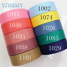 YJHSMY J-17606-L16MM-1002,16 мм 10 ярдов однотонные ленты термопечать grosgrain Свадебные аксессуары DIY материал 2024 - купить недорого