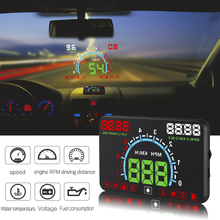 E350 OBD2 II HUD Car Display 5.8 Inch Screen Easy Plug And Play Overspeed Alarm Fuel Consumption display hud projector 2024 - buy cheap